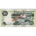 BOTSWANA 1976 . TEN 10 PULA BANKNOTE . SPECIMEN